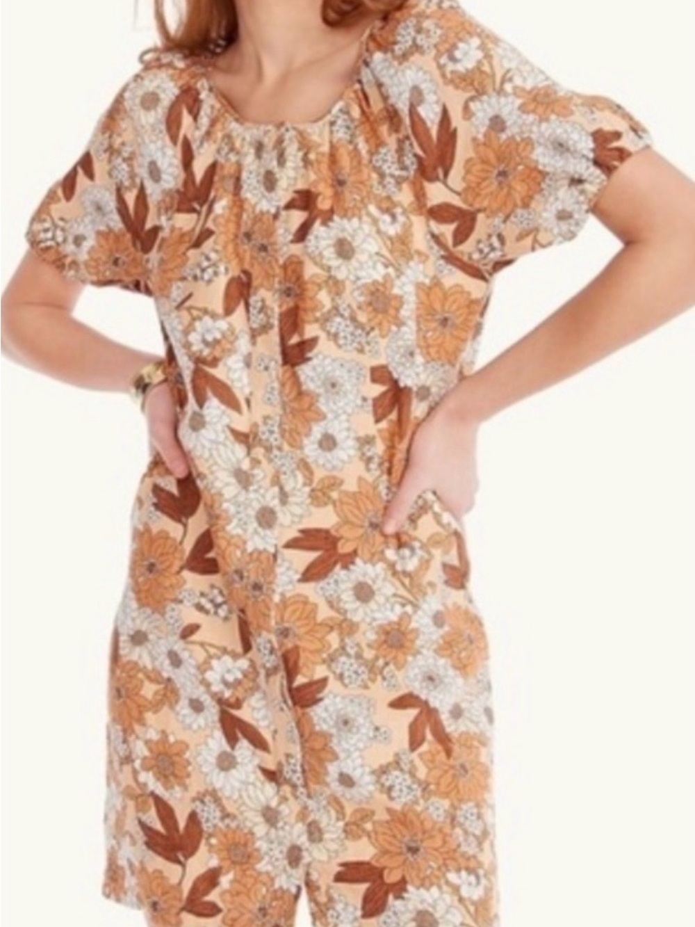 NWT J CREW Zinnea Linen Sheath Mini Dress Neutral Floral Size 18